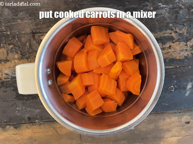 Step 10 – To make <strong>carrot butter | healthy carrot butter made from peanuts | Indian creamy carrot …