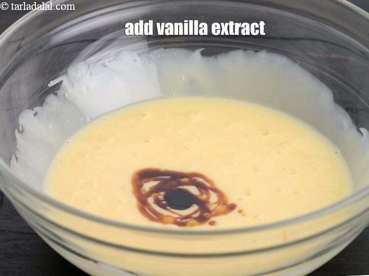 Step 12 – Add 1 tsp <a href="https://www.tarladalal.com/glossary-vanilla-extract-1248i">vanilla extract</a>.