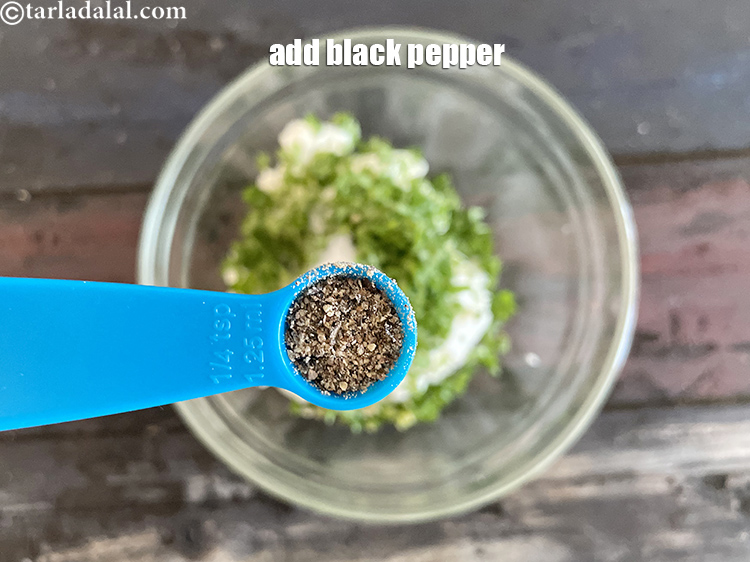 Step 11 – Add black pepper.&nbsp;We used 1/4 tsp black pepper.