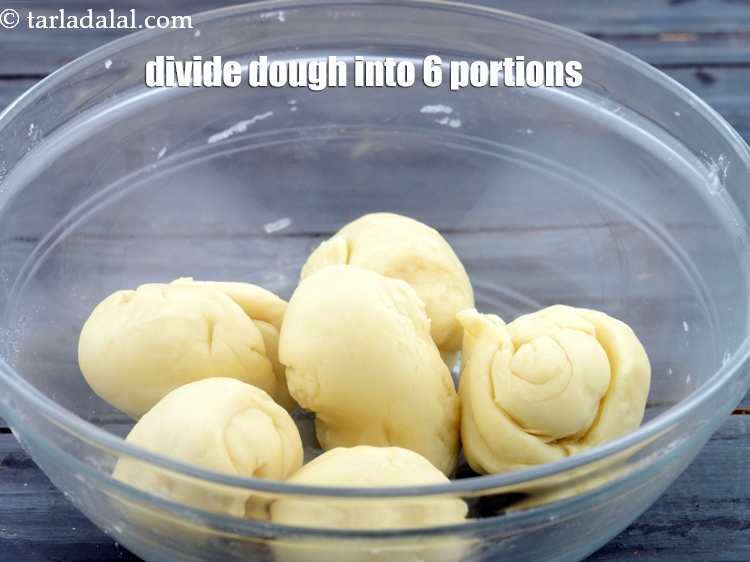 Step 11 – Divide the dough into 6 equal portions.&nbsp;