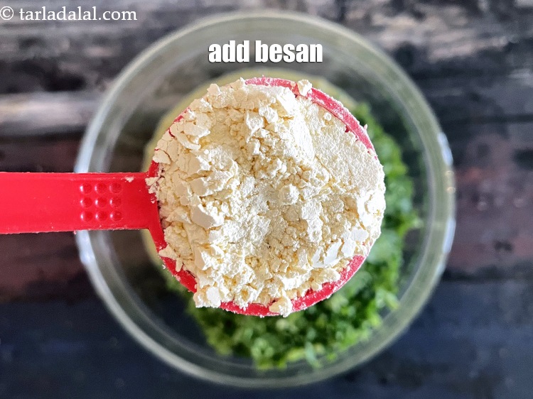 Step 21 – Add&nbsp;<meta charset="UTF-8" />1 tbsp&nbsp;<a href="glossary-besan-chana-dal-flour-bengal-gram-flour-952i">besan (bengal gram flour)</a>.