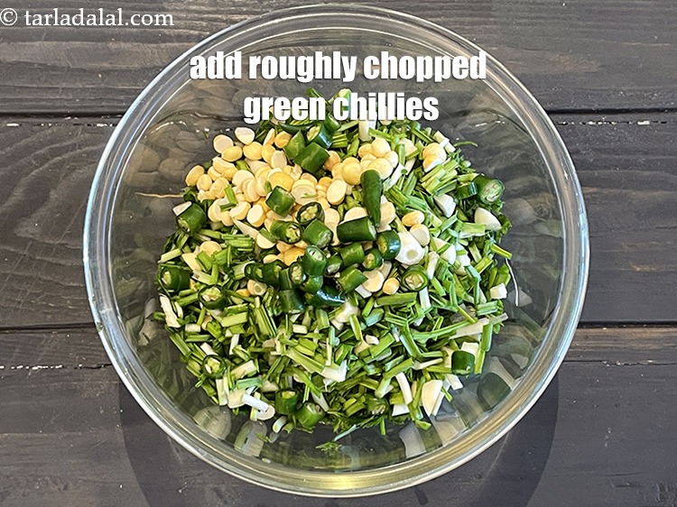 Step 15 – Add&nbsp;<meta charset="UTF-8" />1 tbsp&nbsp;roughly&nbsp;<a href="glossary-chopped-green-chilli-820i">chopped green chillies</a>&nbsp;(optional ).