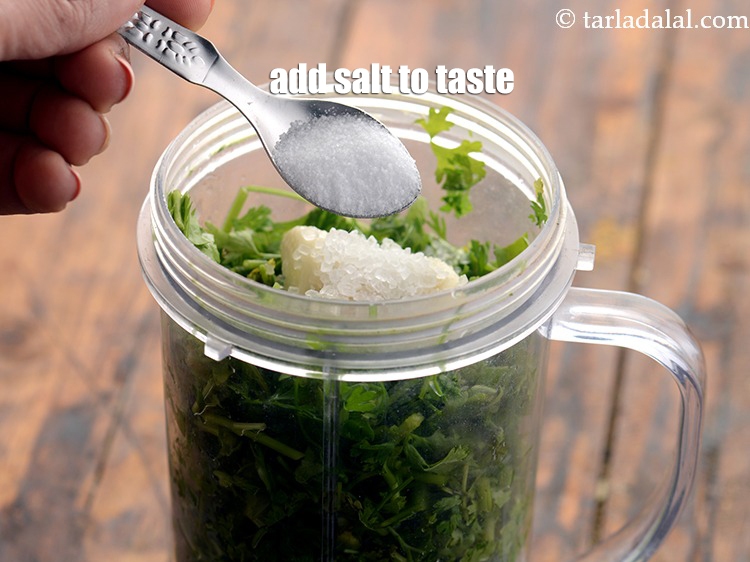 Step 9 – Add the salt.