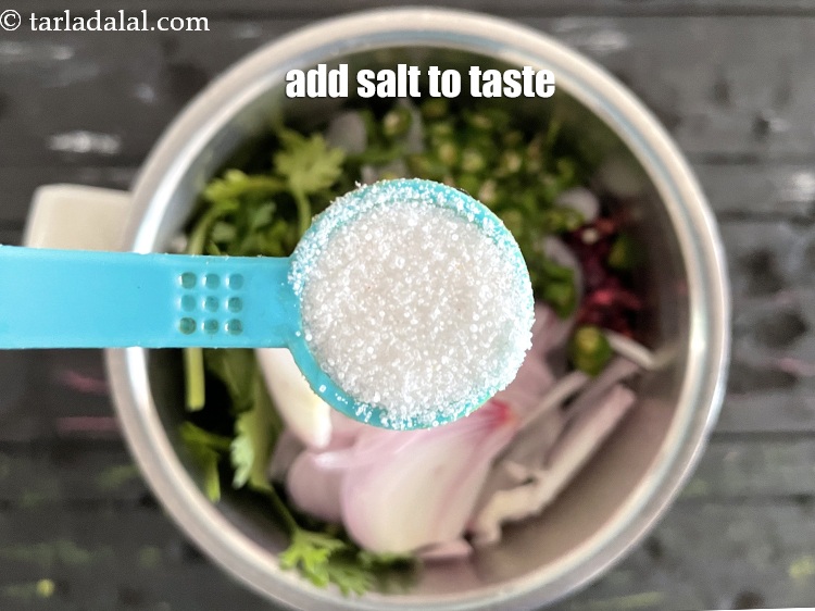 Step 10 – Add salt to taste. We added 1/2 tsp salt.