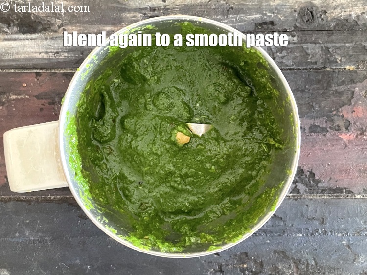 Step 10 – Blend <strong>coriander pachadi | South Indian chutney | coriander chutney | cilantro chutney |</strong>&nbsp;&nbsp;again to …
