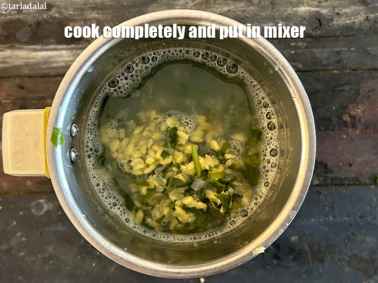 Step 12 – Allow it to cool completely and put in a mixer.