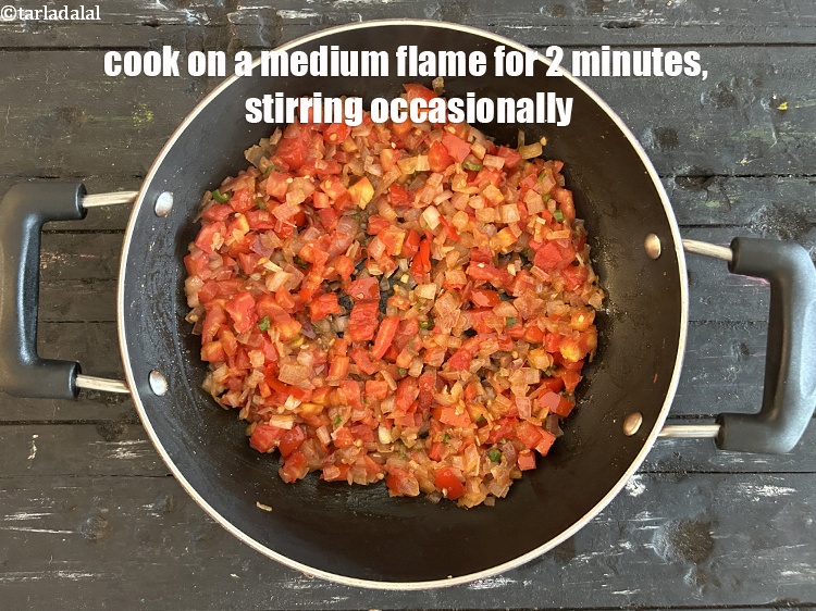 Step 18 – Cook on a medium flame for 2 minutes, stirring occasionally.