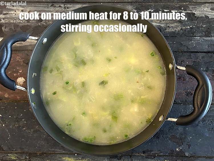 Step 11 – Cook on a medium flame for 8 to 10 minutes,&nbsp;<meta charset="UTF-8" />while stirring occasionally.&nbsp;