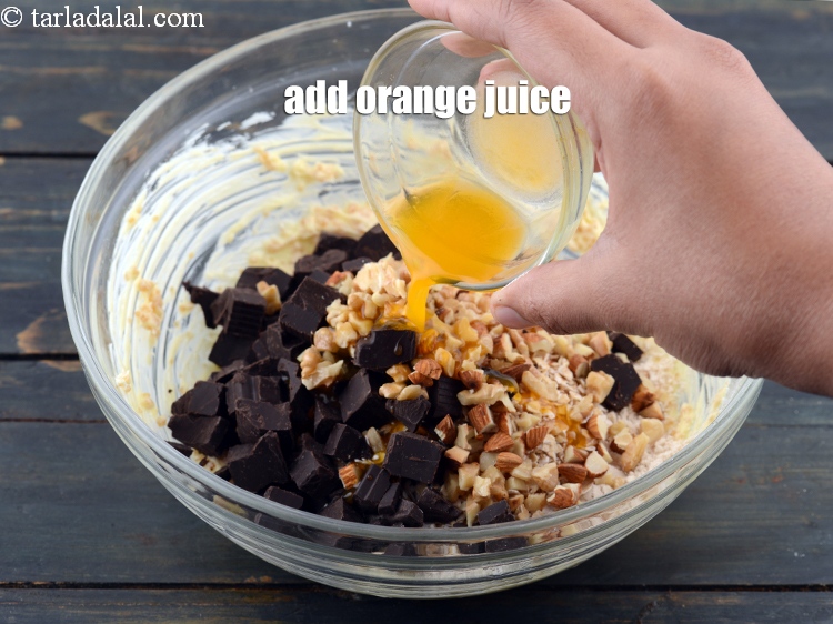 Step 10 – Add 2 tbsp&nbsp;<a href="https://tarladalal.com/glossary-orange-juice-santre-ka-ras-narangi-ka-juice-118i">orange juice</a>.