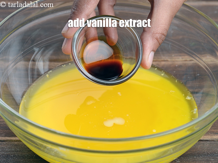 Step 10 – Add &frac12; tsp&nbsp;<a href="https://www.tarladalal.com/glossary-vanilla-extract-1248i">vanilla extract</a>.