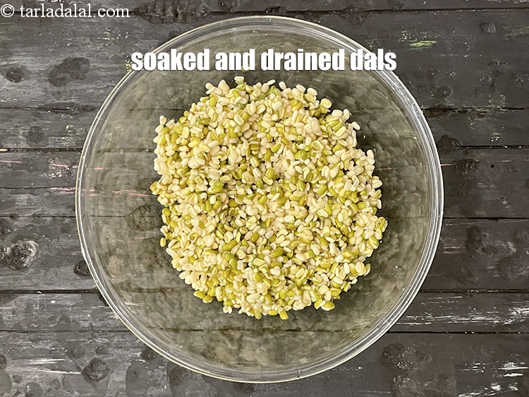 Step 10 – Soaked and drained dals.