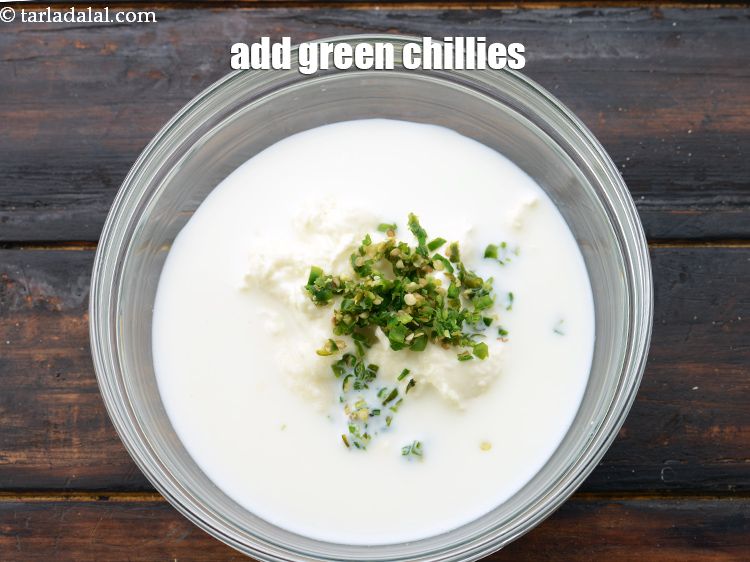 Step 10 – Add 2 tsp&nbsp;finely&nbsp;<a href="https://www.tarladalal.com/glossary-chopped-green-chilli-820i">chopped green chillies</a>. You can reduce the spice if you do not …