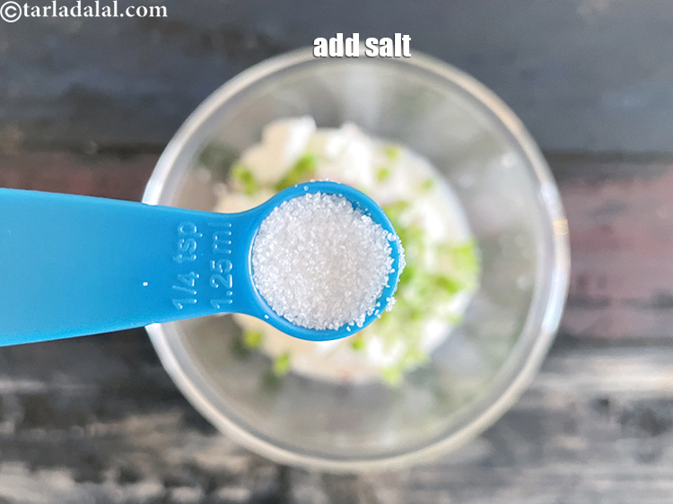 Step 14 – Add salt to taste. We used 1/4 tsp salt.