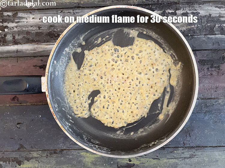 Step 10 – Cook on a medium flame for 30 seconds, while stirring continuously.
