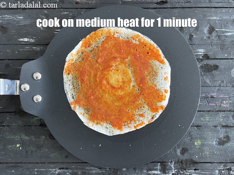 Step 72 – Cook it on a medium flame for 1 minute.