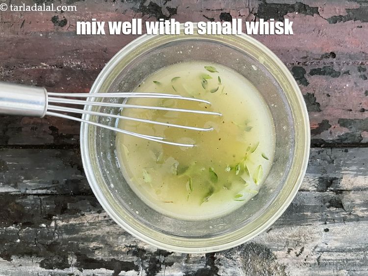 Step 10 – Mix well with a small whisk