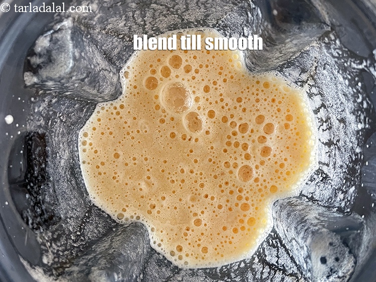 Step 12 – Blend <strong>muskmelon orange and coconut drink | Indian muskmelon coconut smoothie | kharbuja aur santre …