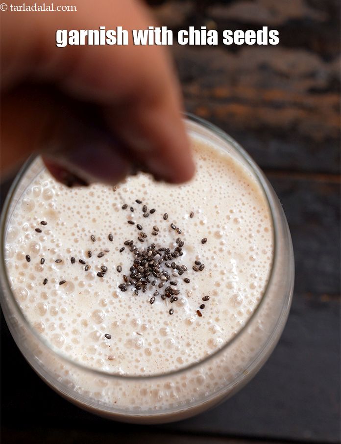 Step 13 – Garnish with chia seeds.