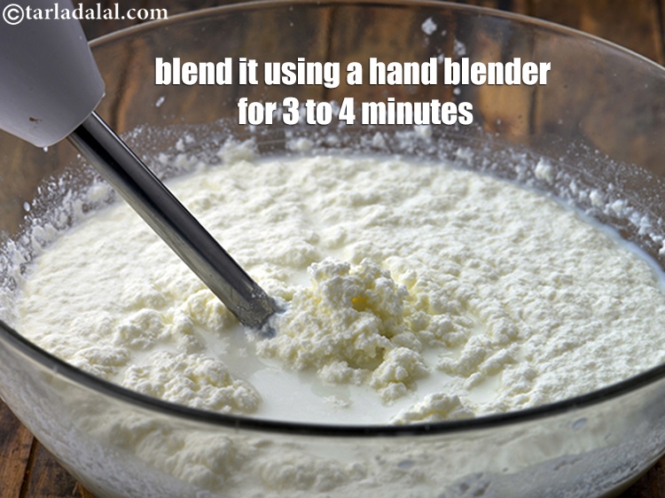 Step 8 – Blend it using a hand blender for 3 to 4 minutes. Alternatively, you can use …