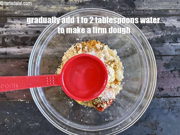 Step 10 – Gradually add&nbsp;1 to 2 tablespoons of water. Besan requires less water to make a firm …