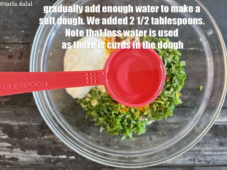 Step 26 – Gradually add enough water to make a soft dough. We added 2 1/2&nbsp;tablespoons of water. …