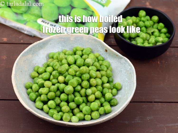 Step 21 – This is how boiled frozen green peas look like. You can use them to make …