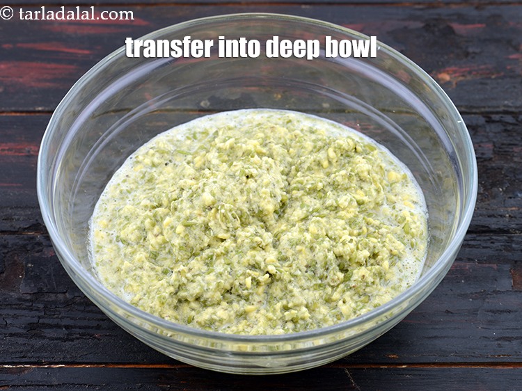 Step 10 – Transfer into a deep bowl.&nbsp;