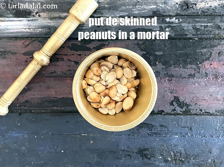 Step 11 – Put in a mortar.