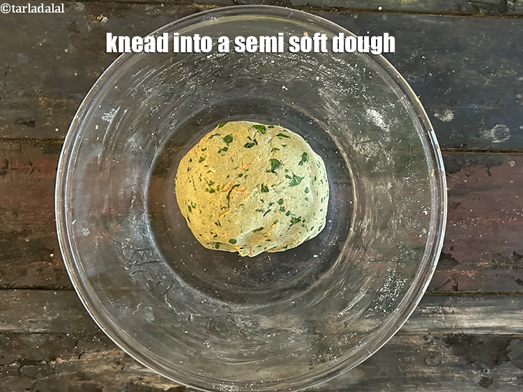 Step 11 – Knead into semi-soft dough.