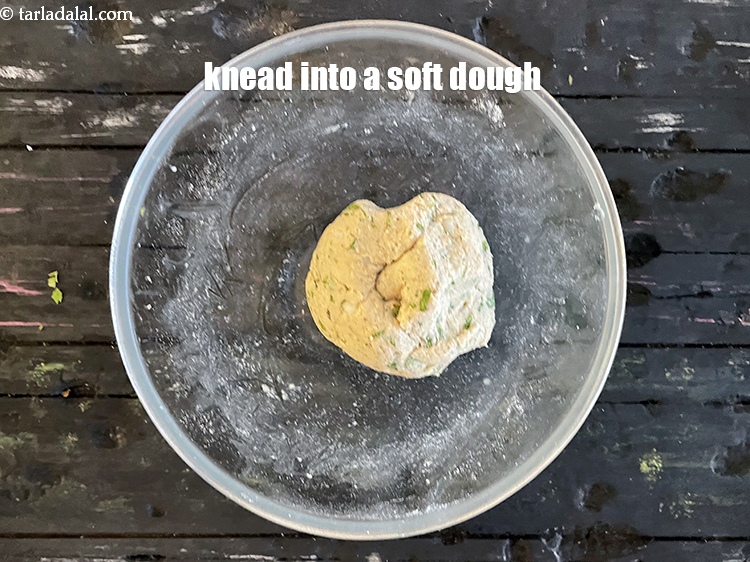 Step 10 – Knead into a&nbsp;semi-soft dough.