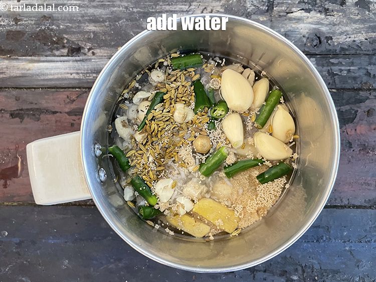 Step 10 – Add 1/2 cup water.