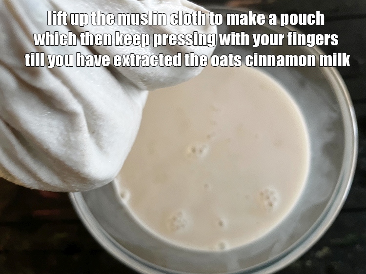 Step 10 – You will have to lift up the muslin cloth to make a pouch which then …