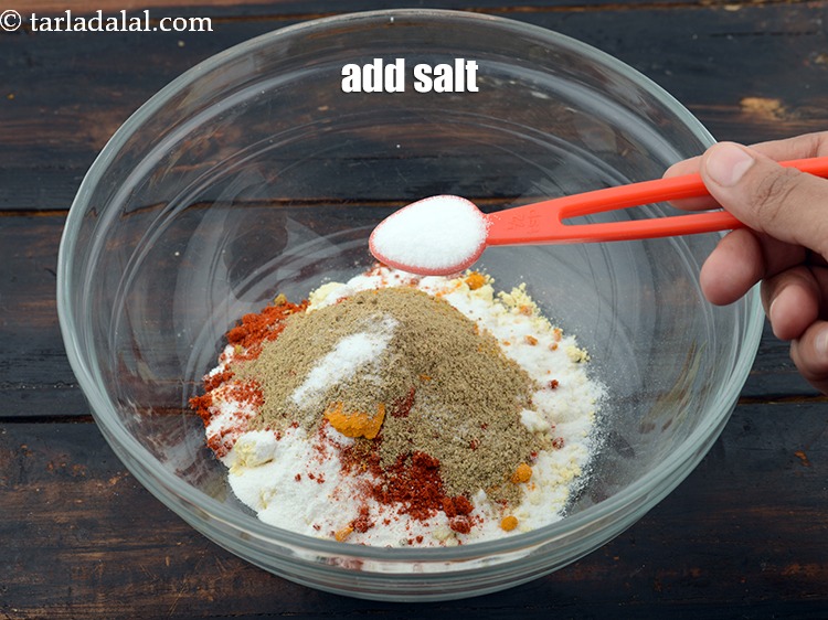 Step 10 – Add the salt.