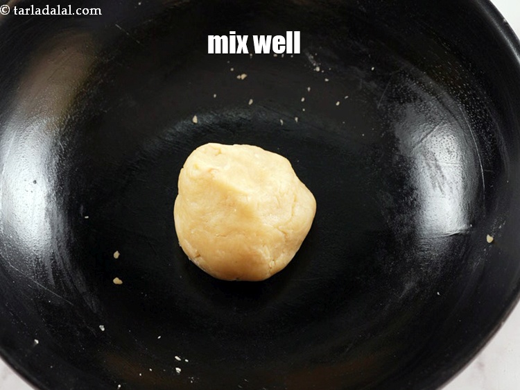 Step 10 – Mix well to form a dough.