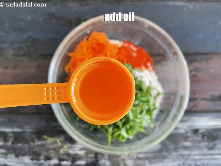 Step 10 – Add 1 tsp oil.