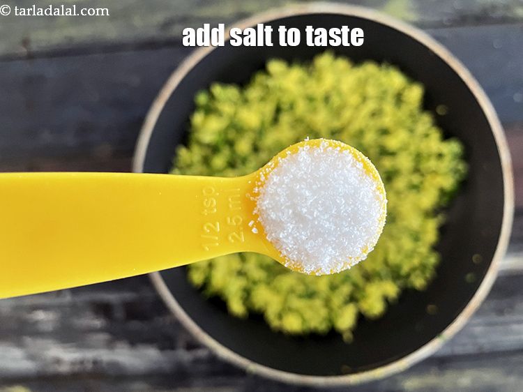 Step 28 – Add salt to taste. We added 1/2 tsp salt.