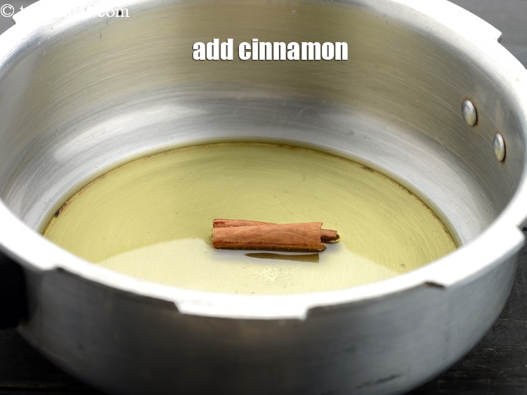 Step 15 – Add 1&nbsp;small stick&nbsp;<a href="https://www.tarladalal.com/glossary-cinnamon-dalchini-346i">cinnamon (dalchini)</a>.