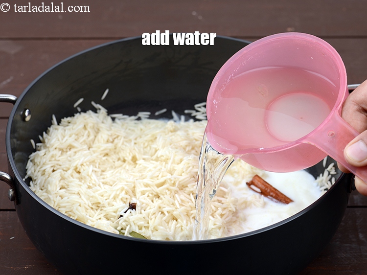Step 12 – Add 1 cup of water.