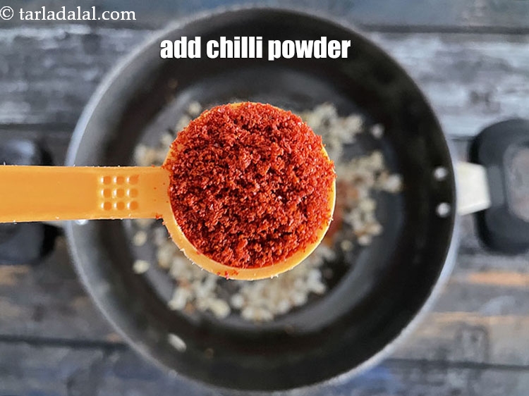 Step 13 – Add&nbsp;<meta charset="UTF-8" />1 tsp&nbsp;<a href="glossary-chilli-powder-red-chilli-powder-339i">chilli powder</a>.
