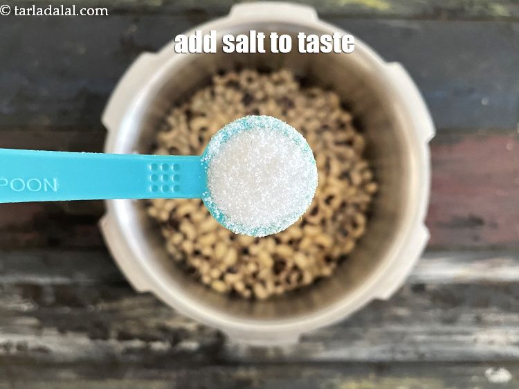 Step 11 – Add salt to taste. We added 1/2 tsp salt.