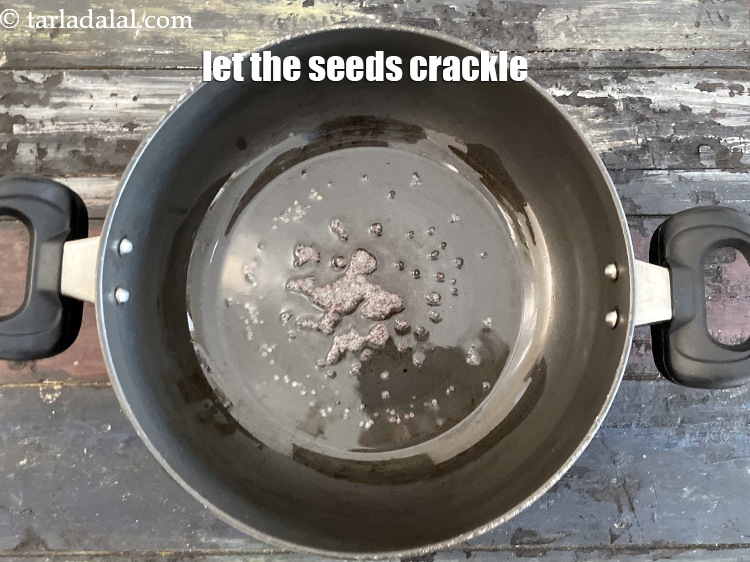Step 15 – Let the seeds crackle.