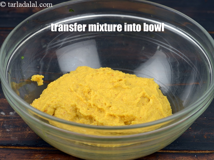 Step 11 – Transfer the mixture into a bowl.