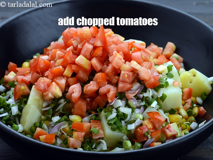 Step 10 – Add 3/4 cup&nbsp;<a href="https://www.tarladalal.com/glossary-chopped-tomatoes-779i">chopped tomatoes</a>.&nbsp;