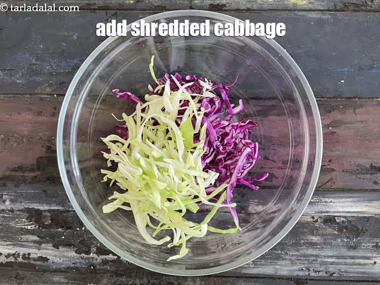 Step 13 – Add&nbsp;1/2 cup&nbsp;<a href="glossary-shredded-cabbage-763i">shredded cabbage</a>.
