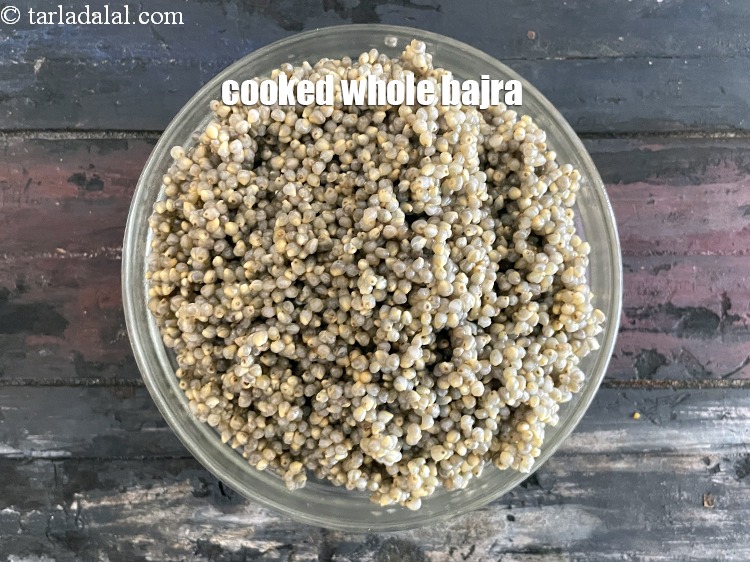 Step 17 – Keep aside cooked whole bajra.