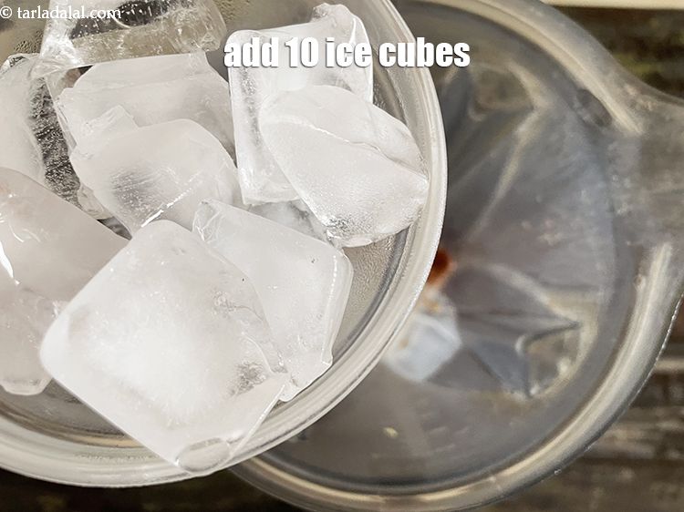 Step 10 – Add 10 icecubes.&nbsp;