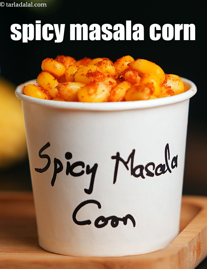 Step 19 – Serve <strong>spicy masala corn</strong> immediately.