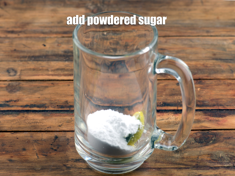 Step 10 – Add 2&frac12; tbsp <a href="https://www.tarladalal.com/glossary-powdered-sugar-280i">powdered sugar</a>.