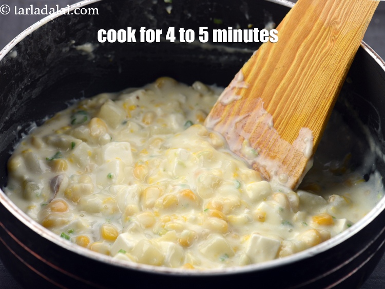 Step 10 – Cook on a medium flame for 4 to 5 minutes or till thick, while stirring …