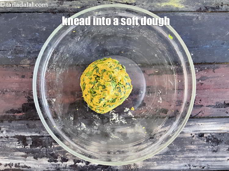 Step 10 – Knead into a soft dough.